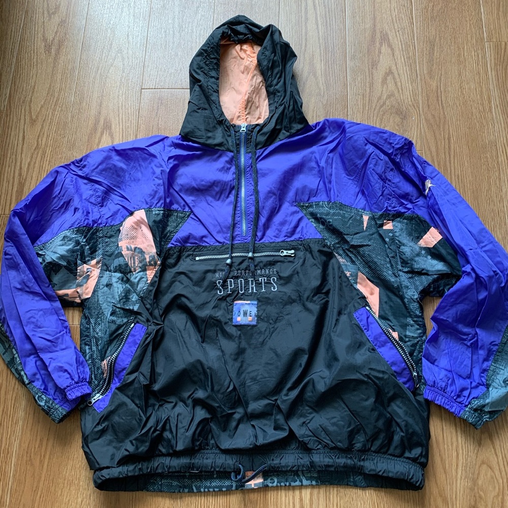 Nike Vintage 80s-90s Grey Tag track jacket RARE European import XL